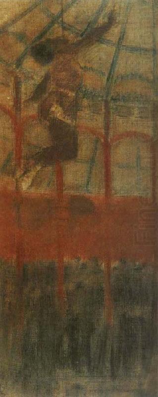 Study of Miss La La at the Cirque Fermando, Edgar Degas